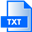 TXT File Extension Icon 32x32 png
